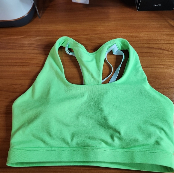 Women's Green Sports Bra - Picture 1 of 3